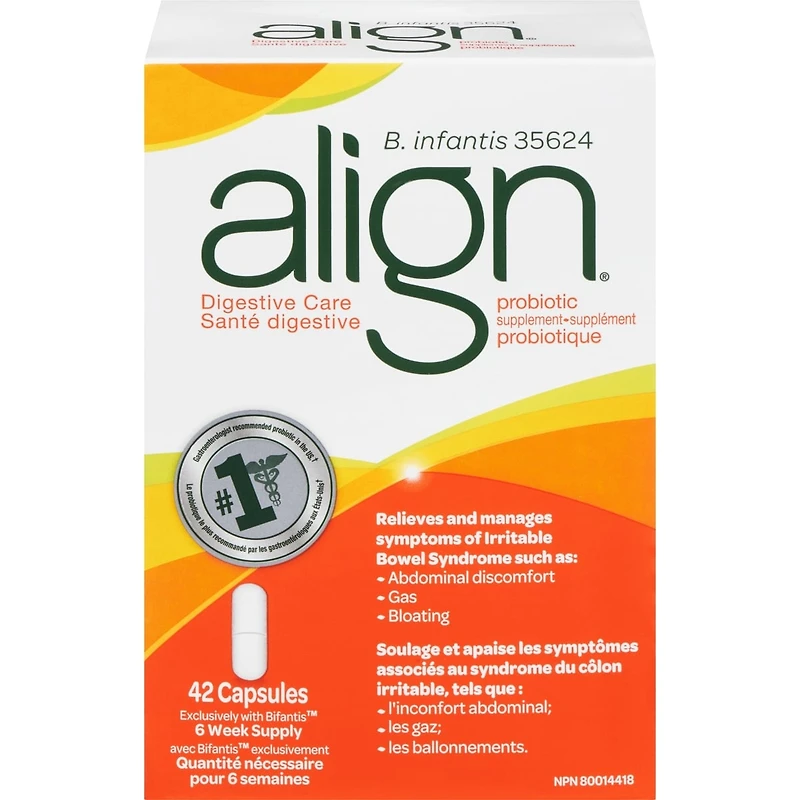 Align Probiotics, Daily Probiotic Supplement for Digestive Care, 42 vegetarian capsules