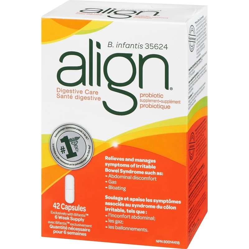 Align Probiotics, Daily Probiotic Supplement for Digestive Care, 42 vegetarian capsules
