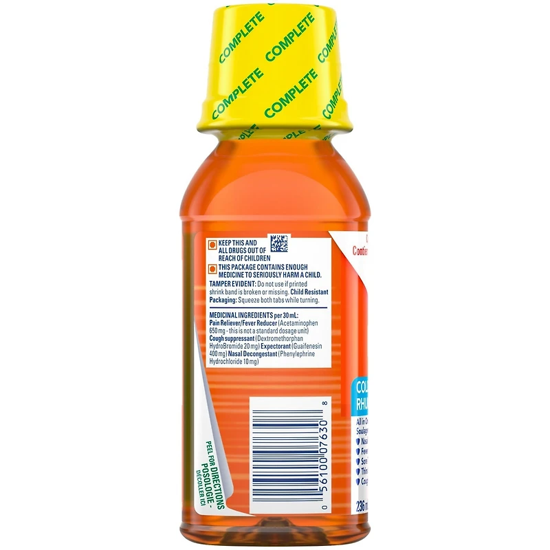 DayQuil Complete Rhume et Grippe liquide, 236 mL