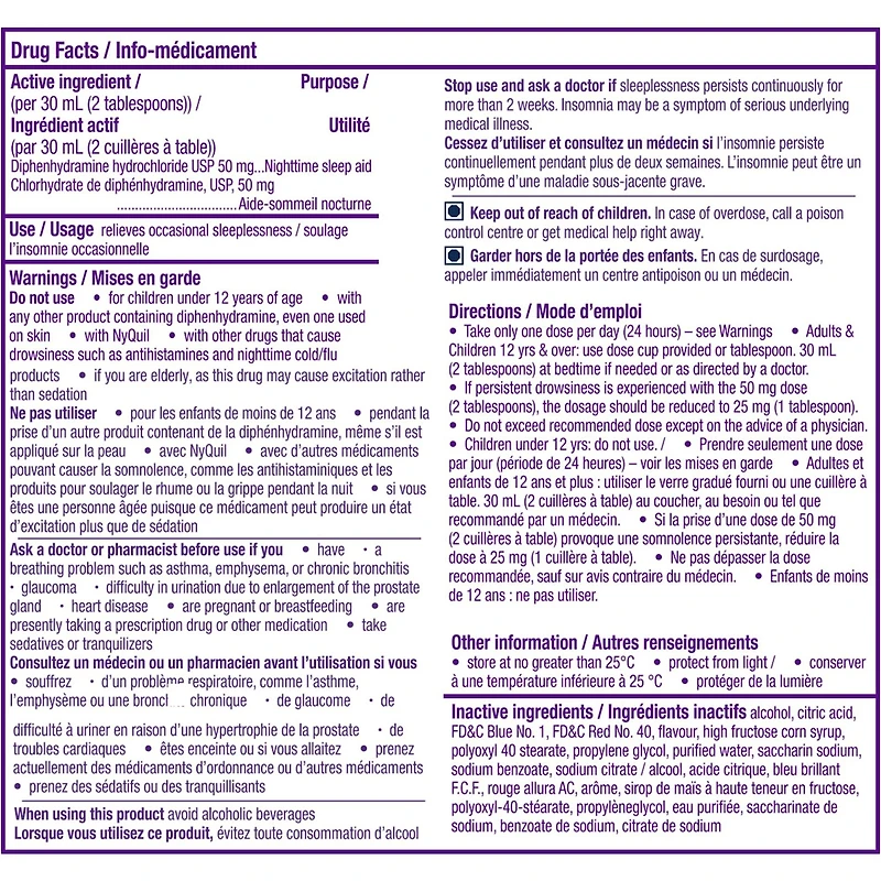 ZzzQuil Nighttime Sleep Aid Liquid, Warming Berry