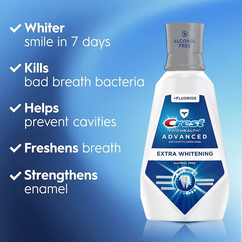 Crest Pro-Health Advanced Extra Whitening Mouthwash, 946 mL