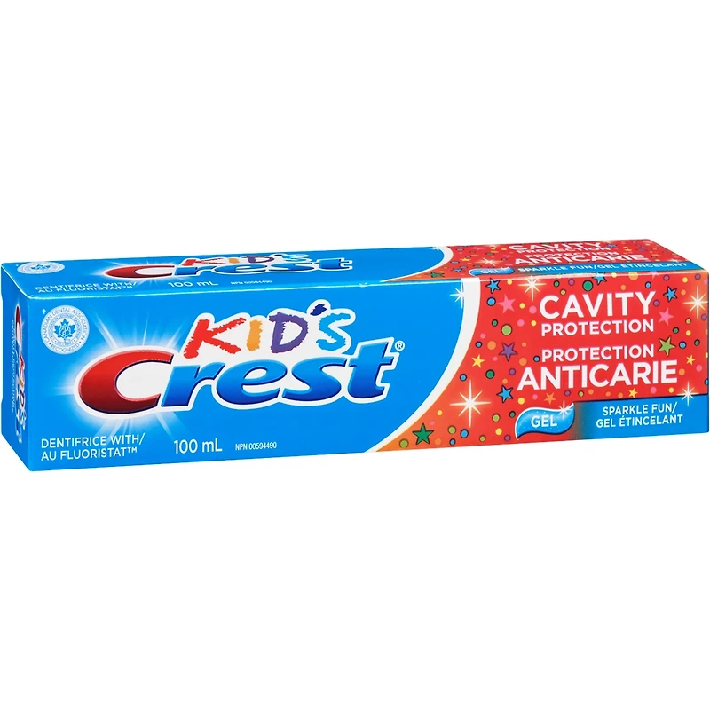 Dentifrice pour enfants Crest Protection anticarie, Gel étincelant, 100 ml