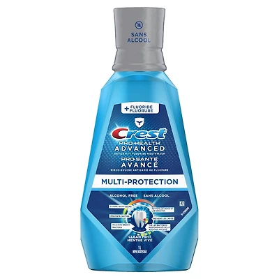 Rince-bouche Crest Pro Santé Avancé avec agent extra nettoyant en profondeur Menthe fraîche – 1 L