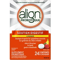 Suppl probiotique à croquer, santé digestive, marque plus recommandée par médecins‡, 24 u