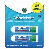 VapoInhaler Nasal Decongestant Inhaler, Menthol Scent, 0.20 mL each
