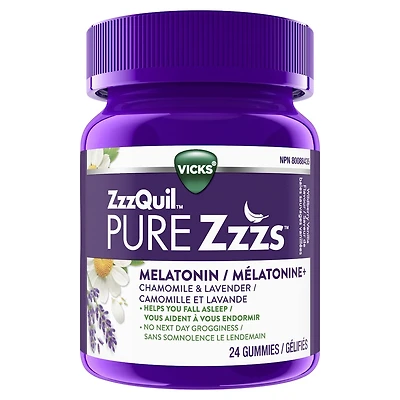 ZzzQuil PURE Zzzs Melatonin Sleep Aid, 24 Gummies