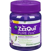 ZzzQuil PURE Zzzs Melatonin Sleep Aid, 24 Gummies