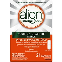 Suppl. probio. Avancé, santé digestive, marque plus recommandée par médecins‡, 21 c. végé.