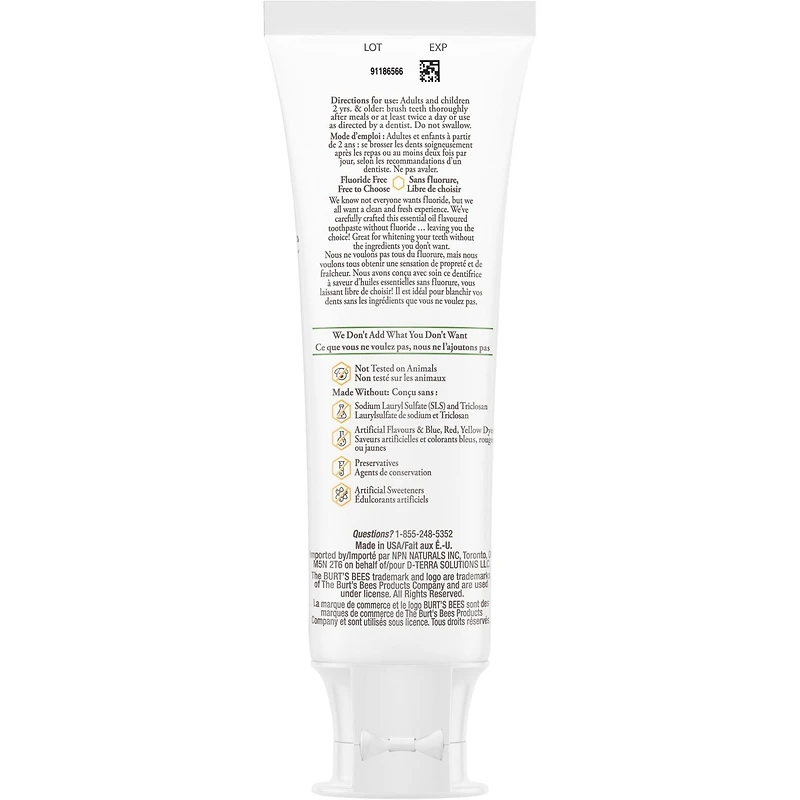 Purely White Fluoride Free