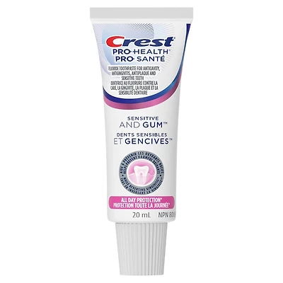 Dentifrice pour dents sensibles Crest Gum and Sensitivity Protection toute la journée