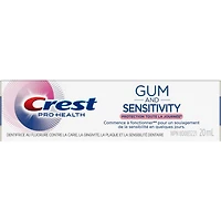 Dentifrice pour dents sensibles Crest Gum and Sensitivity Protection toute la journée