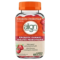 Align Probiotic Strawberry Flavour 60ct Gummy., #1 Recommended Probiotic Brand by Doctors‡