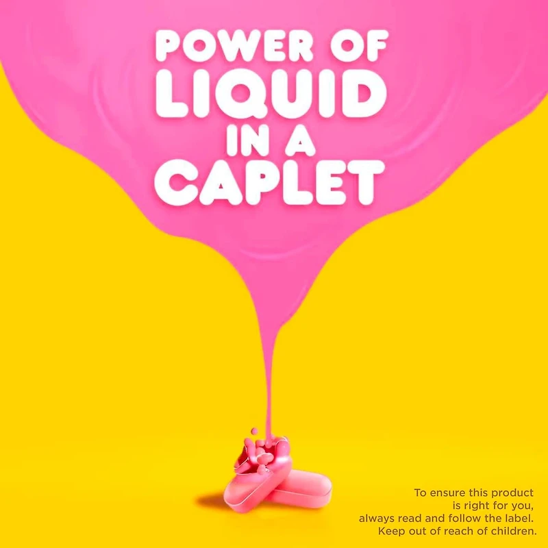 Pepto Bismol Caplets for Nausea, Heartburn, Indigestion, Upset Stomach, and Diarrhea 24 ct