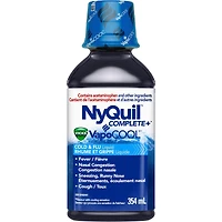 Médicament contre : rhume, grippe, congestion NyQuil COMPLETE + Vicks VapoCOOL, 354mL