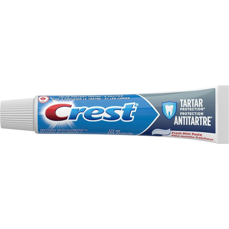 Dentifrice Crest Protection antitartre, dentifrice régulier, 125 mL