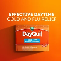 DayQuil Cold & Flu Multi-Symptom Relief Non-Drowsy Liquid Capsules, 16 Count