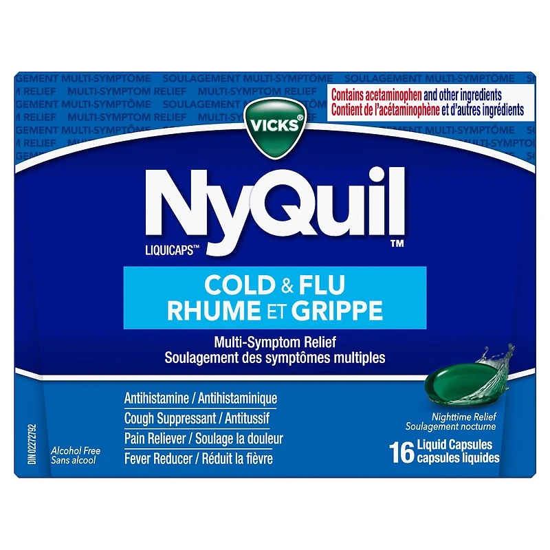 NyQuil Cold & Flu Multi-Symptom Relief Liquid Capsules