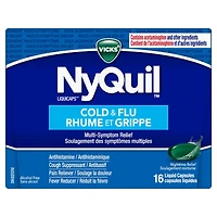 NyQuil Cold & Flu Multi-Symptom Relief Liquid Capsules