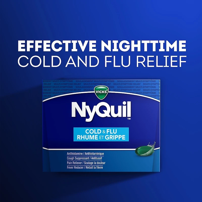 NyQuil Cold & Flu Multi-Symptom Relief Liquid Capsules