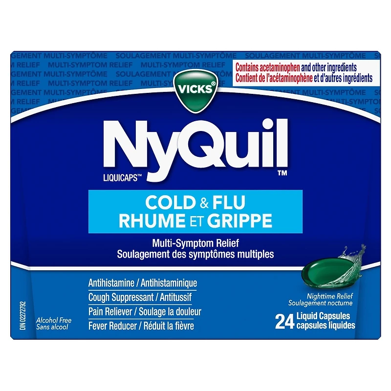 NyQuil Cold & Flu Multi-Symptom Relief Liquid Capsules