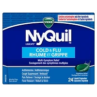 NyQuil Cold & Flu Multi-Symptom Relief Liquid Capsules