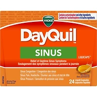 Capsules liquides DayQuil Sinus, 24 unités