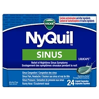 NyQuil Sinus Liquid Capsules, 24 Count