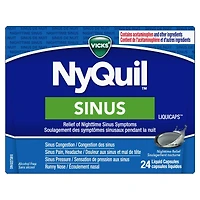 NyQuil Sinus Liquid Capsules, 24 Count