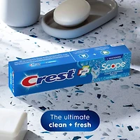 Crest Complete Whitening Plus Scope Cool Peppermint Toothpaste, 120 mL