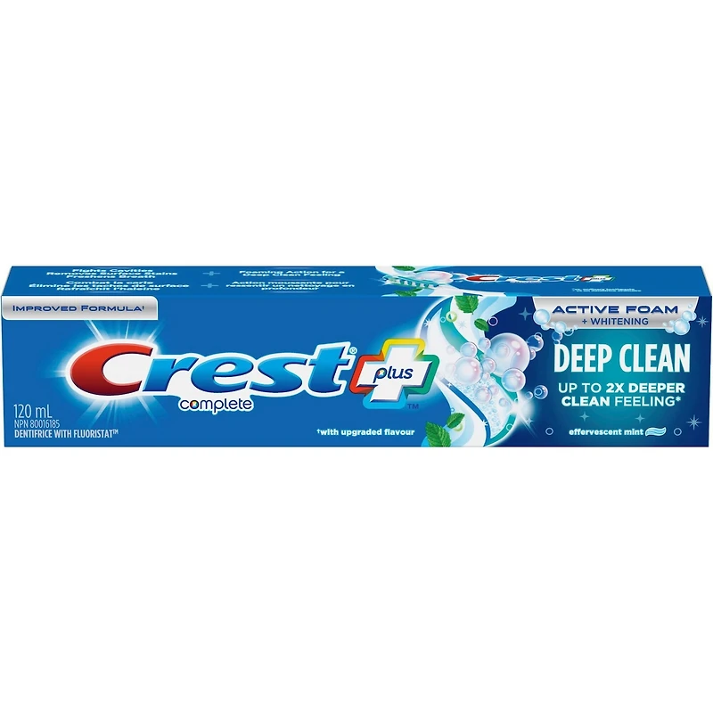 Dentifrice Complete Blanchissant Nettoyage en profondeur, 120 mL