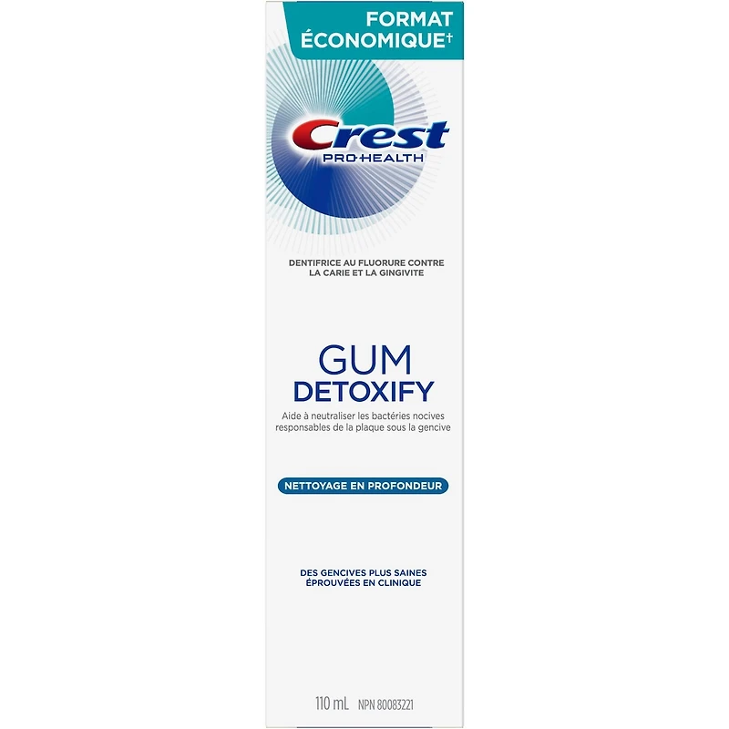 Dentifrice Gum Detoxify Nettoyage en profondeur, 110 mL