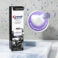 Dentifrice au fluorure avec charbon 3D White Whitening Therapy Nettoyage en profondeur, Menthe vivifiante, 110 mL