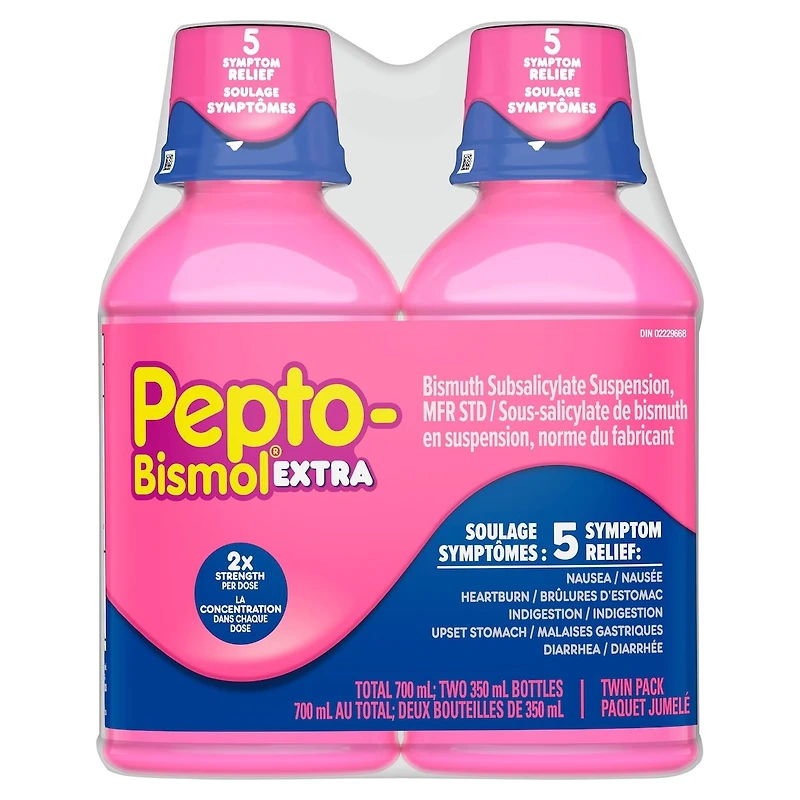 Liquid Extra Strength for Nausea, Heartburn, Indigestion, Upset Stomach, and Diarrhea Relief, Original Flavor, Pack of each