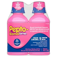 Liquid Extra Strength for Nausea, Heartburn, Indigestion, Upset Stomach, and Diarrhea Relief, Original Flavor, Pack of each