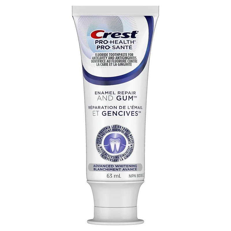 Crest Dentifrice Gum & Enamel Repair Blanchiment avancé