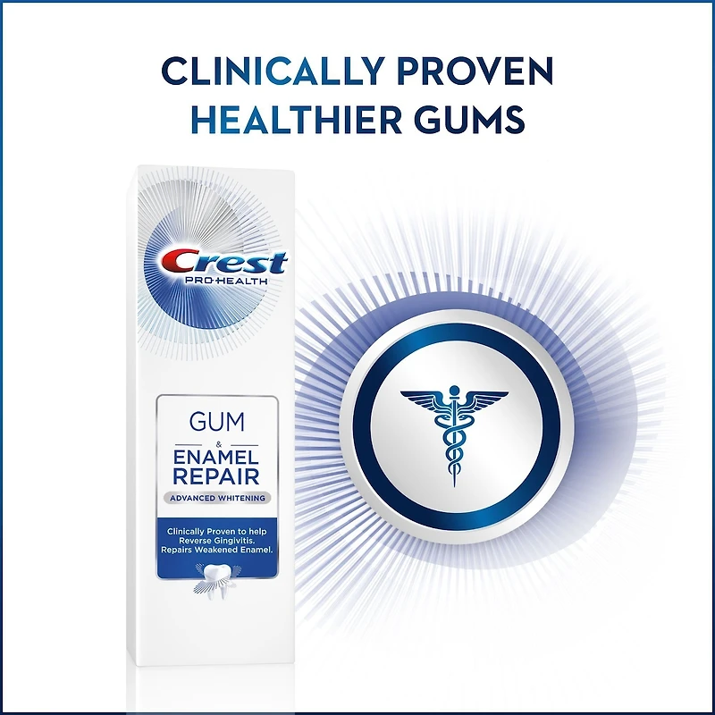 Crest Gum & Enamel Repair Toothpaste, Advanced Whitening