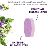 ZzzQuil PURE Zzzs All Night Extended Release, Melatonin Sleep Aid Tablets, Releases up to 6 hours, Sleep Aid for Adults, 2 mg per tablet, 21 Tablets