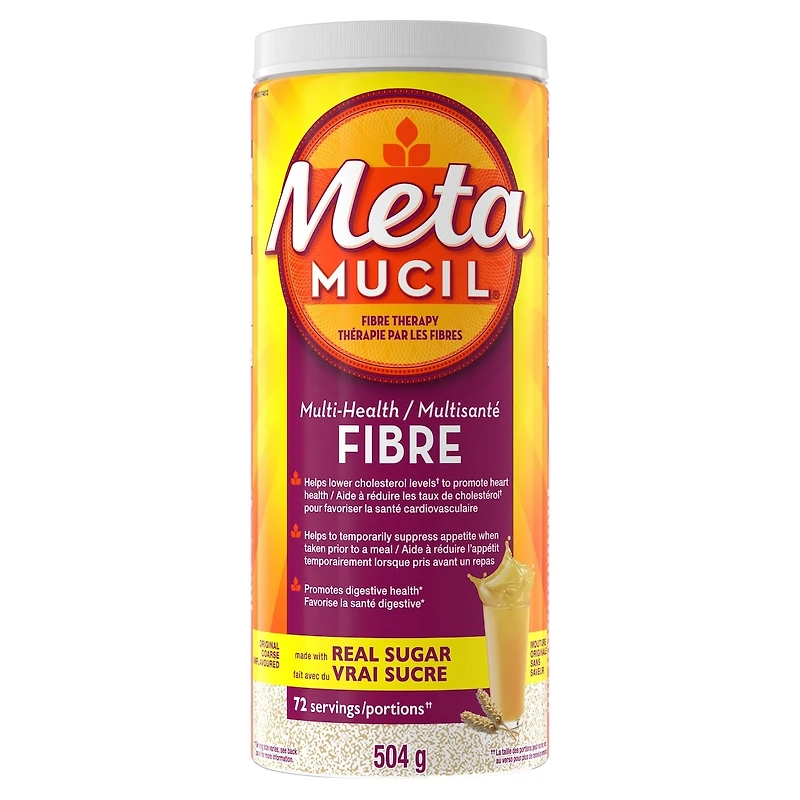 3 in 1 MultiHealth Fibre! Fiber Supplement Powder, Original, 504 g