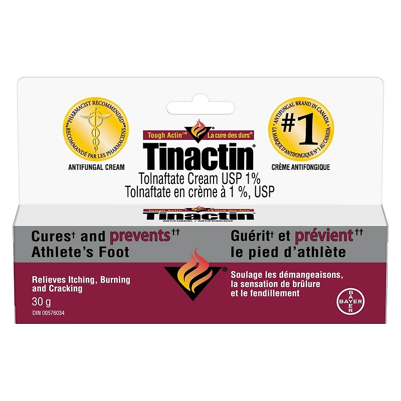 Crème Tinactin, traitement antifongique, 30 g