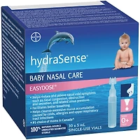 Fioles à dose unique hydraSense Simplidose pour bébés, Soins du nez pour bébé, 30 fioles