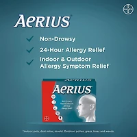 Allergy Medicine, Fast Relief, 24-Hour, Non-Drowsy, 15 Symptoms
