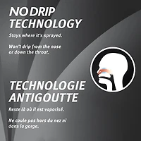 Vaporisateur Drixoral No Drip avec hydradants, soulage la congestion tout en apaisant les voies nasales sèches et irritées, 15 mL