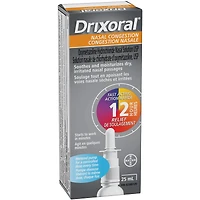 Vaporisateur Drixoral Congestion nasale, soulage la congestion tout en apaisant les voies nasales sèches et irritées, 25 mL