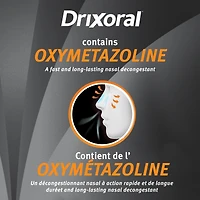 Vaporisateur Drixoral Congestion nasale, soulage la congestion tout en apaisant les voies nasales sèches et irritées, 25 mL