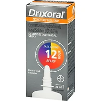 Drixoral Decongestant Nasal Spray, Fast and Long Lasting 12 Hour Relief, 30ml