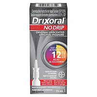 Drixoral No Drip Original Unscented Spray, Helps Relieve Nasal Congestion, 15ml