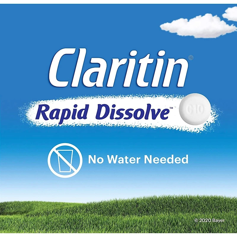 Claritin Ultra-fondant Allergies, soulagement sans somnolence durant 24 heures, 10 mg