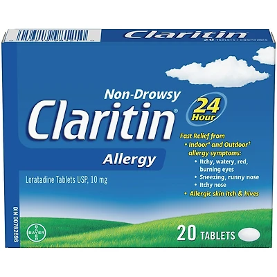 Allergy Medicine, 24-Hour Non-Drowsy Relief 10 mg, 20 Tablets