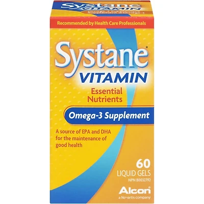 Systane® Supplément D'Oméga-3 Vitamine oculaire contre la sécheresse oculaire