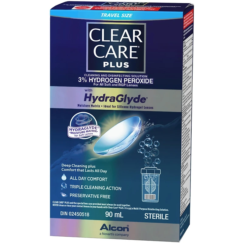 Clear Care® PLUS with HydraGlyde Contact Lens Solution Starter Kit